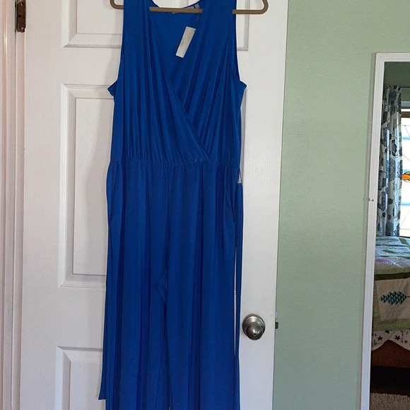 NWT N.Y. Collection Jumpsuit Navy Blue - Picture 4 of 12